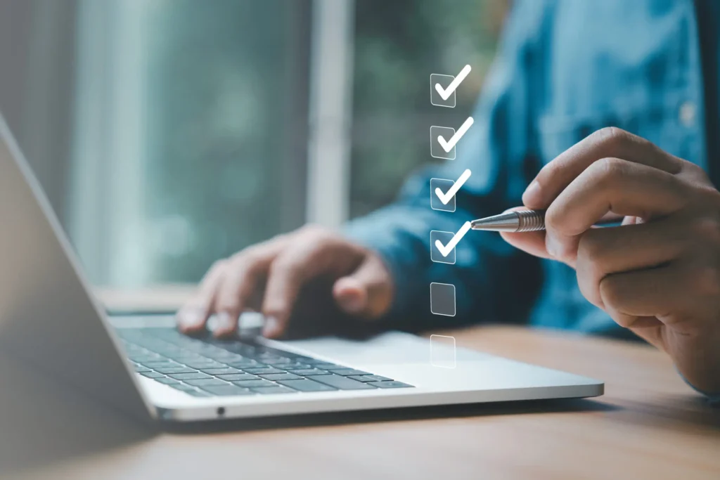 Benefits of Managed Services - man checking off list