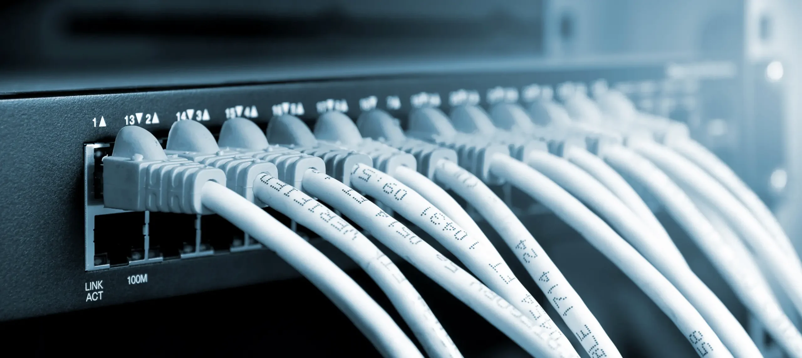 A photo of a network switch for use in business setting